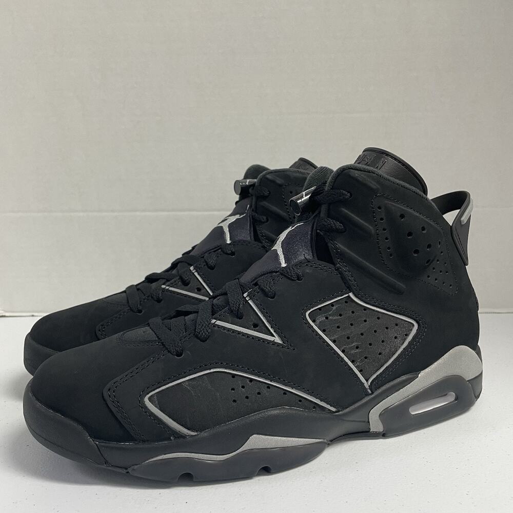 Air Jordan 6 Retro Cap and Gown IR2266 010 Size 11.5 Black Silver Graduation